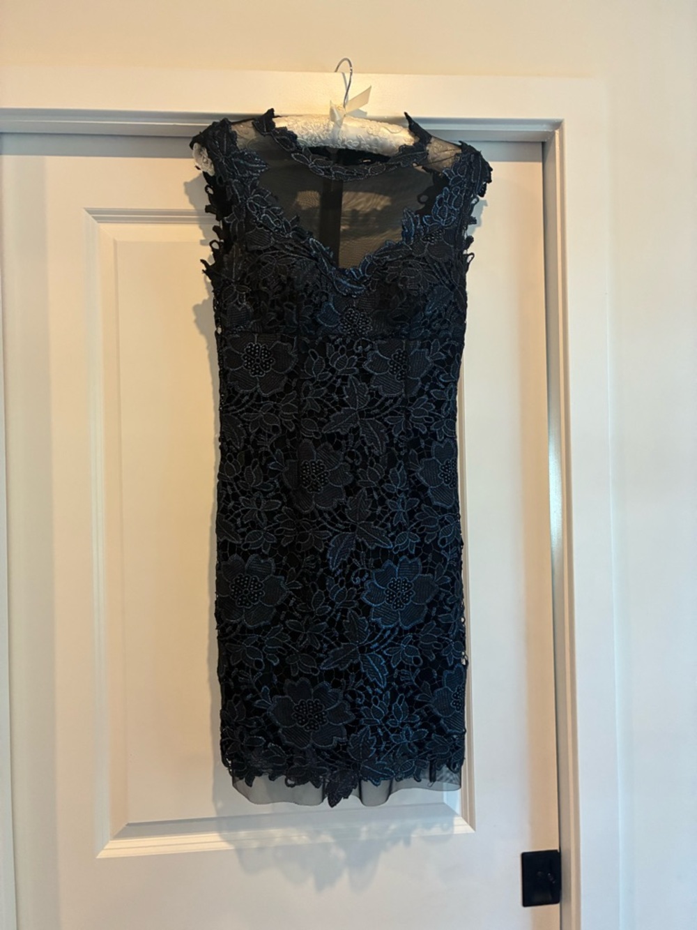 Cache Black Floral Lace Mini Dress - Picture 3 of 8